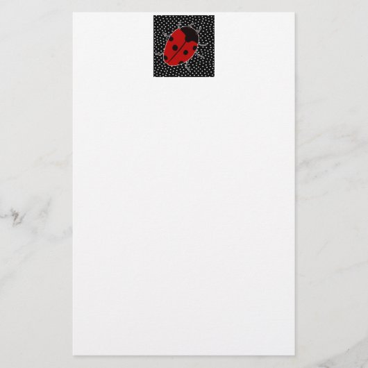 Ladybug Dot Stationary Briefpapier (Vorderseite)