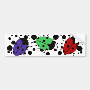 Ladybug Dots Autoaufkleber