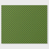 Ladybug-Dots-Green - Umhüllungspapier Geschenkpapier (Flach)