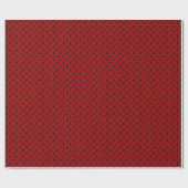 Ladybug-Dots-Red-and-Black- Geschenkpapier (Flach)