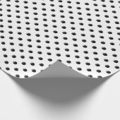 Ladybug-Dots-Schwarz-Weiß-Papier Geschenkpapier (Ecke)
