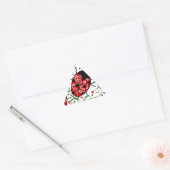Ladybug Dreieckiger Aufkleber (Umschlag)