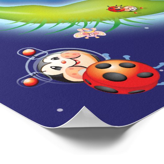 Ladybug Earth Poster (Ecke)