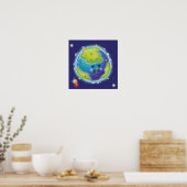 Ladybug Earth Poster (Küche)