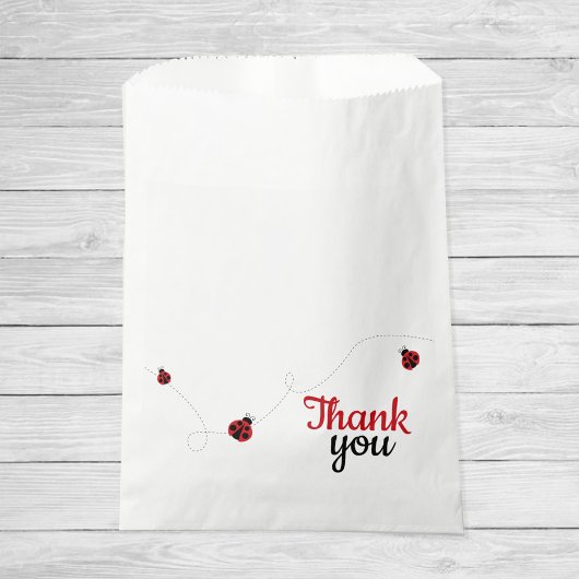 Ladybug Einfach süß Elegant Danke, dass Sie die Fl Geschenktütchen