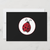 Ladybug Einladung Mädchen Geburtstagsparty (Rückseite)