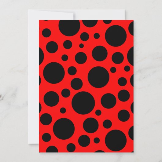 Ladybug Einladung zum 2. Geburtstag (Rückseite)