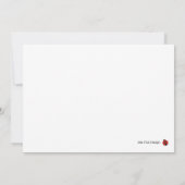 Ladybug Einladung zur Kindergeburt oder Babydusche (Rückseite)