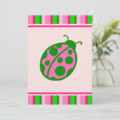 Ladybug Einladungen (Stehend Vorderseite)