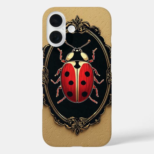 Ladybug Elegant Kunstmalerei Case-Mate iPhone Hülle (Rückseite)