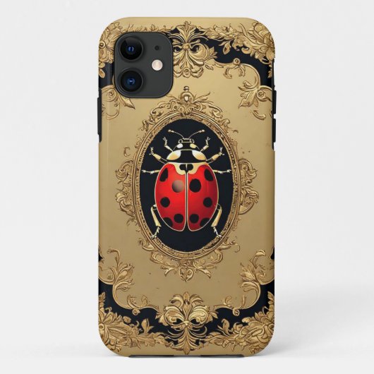 Ladybug Elegant Kunstmalerei Case-Mate iPhone Hülle (Rückseite)