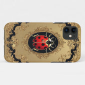 Ladybug Elegant Kunstmalerei Case-Mate iPhone Hülle (Rückseite (Horizontal))