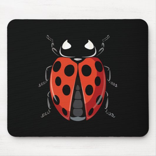 Ladybug Erwachsene Kinder Frauen Ladybug Kostüm Mousepad (Vorne)