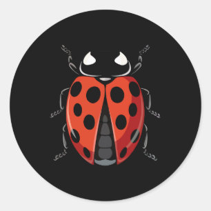 Ladybug Erwachsene Kinder Frauen Ladybug Kostüm Runder Aufkleber
