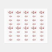 Ladybug Etiketten (Blatt)