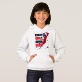 Ladybug Every Girl ist ein Super-Held Hoodie (Vorne ganz)