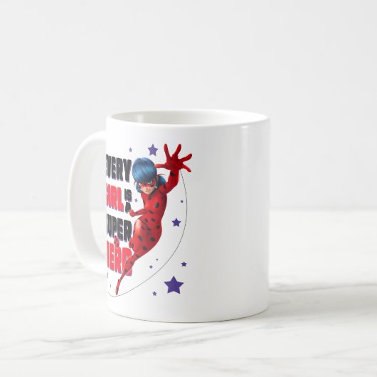 Ladybug Every Girl ist ein Super-Held Kaffeetasse (Vorderseite Links)