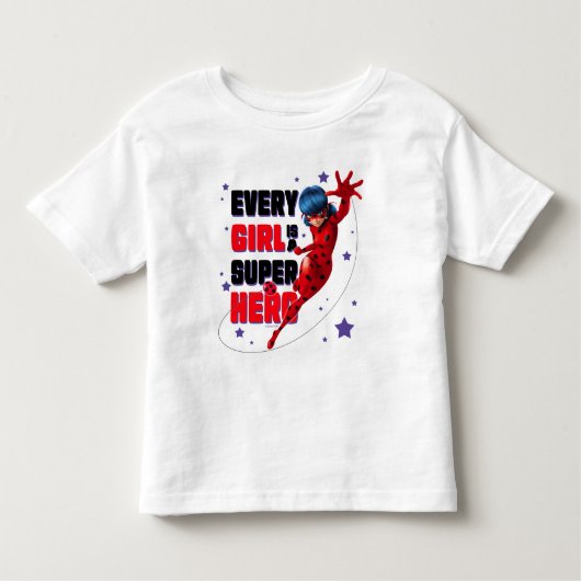 Ladybug Every Girl ist ein Super-Held Kleinkind T-shirt (Vorderseite)