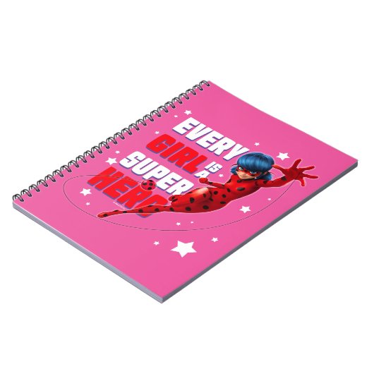 Ladybug Every Girl ist ein Super-Held Notizblock (Linke Seite)