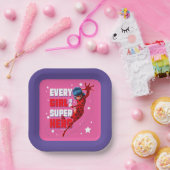 Ladybug Every Girl ist ein Super-Held Pappteller (Party)
