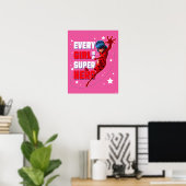 Ladybug Every Girl ist ein Super-Held Poster (Heimbüro)