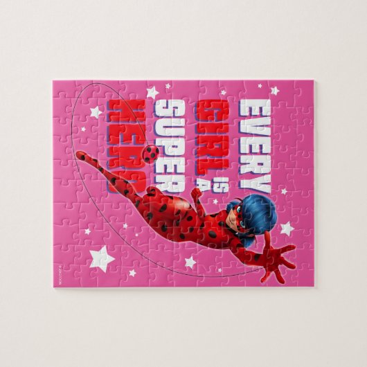 Ladybug Every Girl ist ein Super-Held Puzzle (Horizontal)