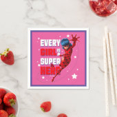 Ladybug Every Girl ist ein Super-Held Serviette (Beispiel)