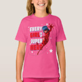 Ladybug Every Girl ist ein Super-Held T-Shirt (Vorderseite)