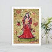 Ladybug Fairy Heart Valentine Fee von Renee (Stehend Vorderseite)