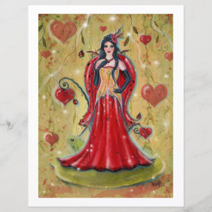Ladybug Fairy Heart Valentine Fee von Renee