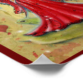 Ladybug Fairy Heart Valentine Fee von Renee Poster (Ecke)