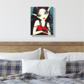 Ladybug Fairy Wrapped Canvas Print Leinwanddruck (Insitu (Schlafzimmer))
