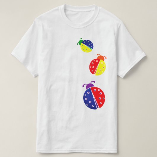 Ladybug-Farbkombos T-Shirt (Design vorne)
