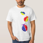 Ladybug-Farbkombos T-Shirt (Vorderseite)
