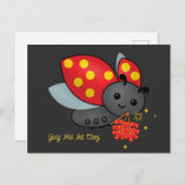 Ladybug Firecracker Postkarte (Vorne/Hinten)