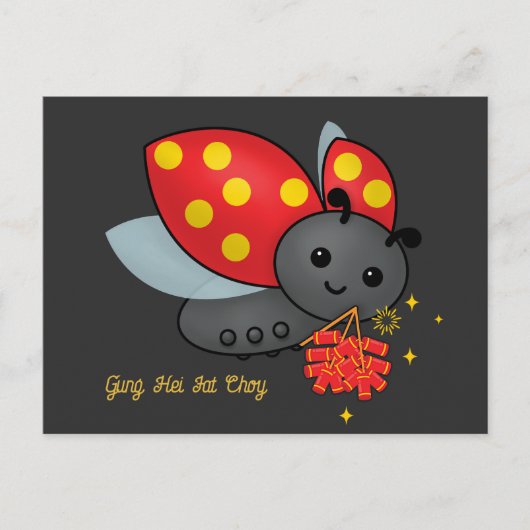 Ladybug Firecracker Postkarte (Vorderseite)
