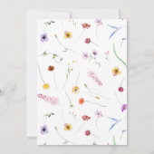 Ladybug First Birthday  Einladung (Rückseite)