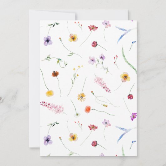 Ladybug First Birthday Einladung (Rückseite)