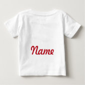 "Ladybug First Birthday" MONOGRAM RUFFLE T-SHIRT (Rückseite)