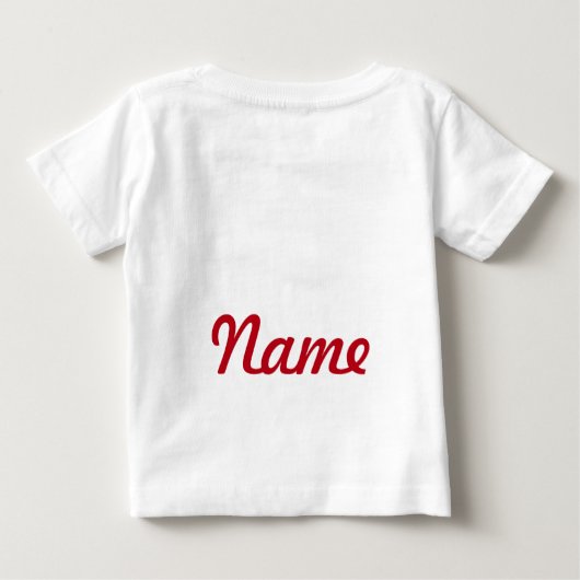 "Ladybug First Birthday" MONOGRAM RUFFLE T-SHIRT (Rückseite)