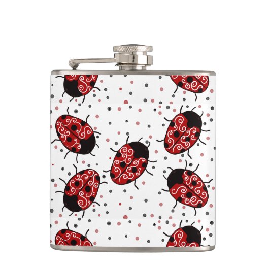 Ladybug Flachmann (Vorderseite)