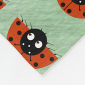 Ladybug Fleece Blanket (Ecke)