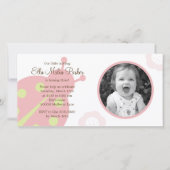 Ladybug Foto Geburtstagseinladung (Vorderseite)