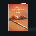 Ladybug Friends Nature Personalisiert Geburtstag Karte<br><div class="desc">Zwei Ladybugs treffen sich auf einem Drahtzaun Naturfotografie von Susan Birthday Karte. Sie können jeden Text, den Sie möchten, für eine persönlichere Touch ändern oder hinzufügen. Besuchen Sie meine Galerie , um mehr Blume- und Naturfotografie und digitale Kunstkarten und Geschenke zu sehen. Danke, dass du bei Smilin 'Eyes Treasures angehalten...</div>