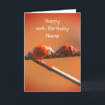 Ladybug Friends Nature Personalisiert Geburtstag Karte<br><div class="desc">Zwei Ladybugs treffen sich auf einem Drahtzaun Naturfotografie von Susan Birthday Karte. Sie können jeden Text, den Sie möchten, für eine persönlichere Touch ändern oder hinzufügen. Besuchen Sie meine Galerie , um mehr Blume- und Naturfotografie und digitale Kunstkarten und Geschenke zu sehen. Danke, dass du bei Smilin 'Eyes Treasures angehalten...</div>