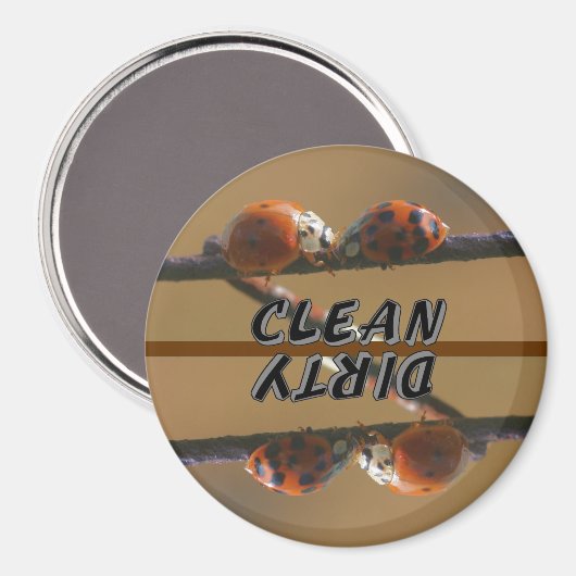 Ladybug Friends Tiergeschirrspüler Magnet (Vorderseite/Rückseite)