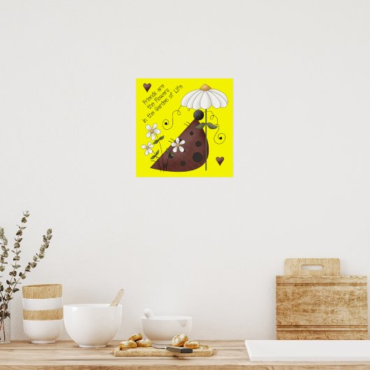 Ladybug Friendship Poster (Küche)
