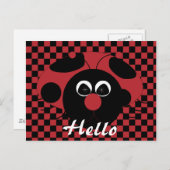 Ladybug Fun Postkarte (Vorne/Hinten)