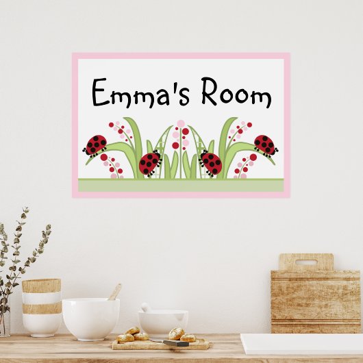 Ladybug Garden Poster (Küche)