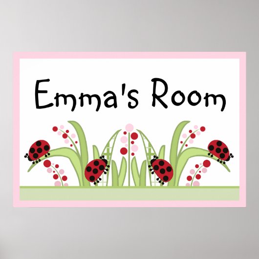 Ladybug Garden Poster (Vorne)